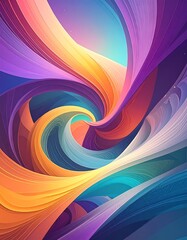 Fototapeta premium Vibrant swirling abstract art (1)