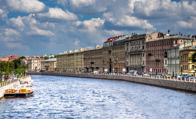 Fontanka River, St Petersburg, Russia
