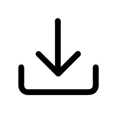 save download icon on a white background