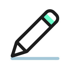 vector illustration of a pencil icon vector illustration