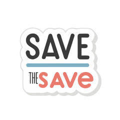 red sale label save download icon on a white background