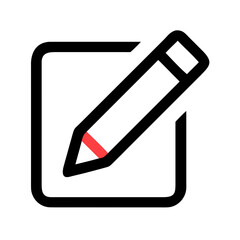 vector illustration of a pencil