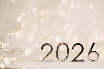 2026 text background. New year and business concept strategy.