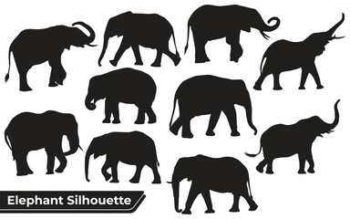elephant silhouettes sheet