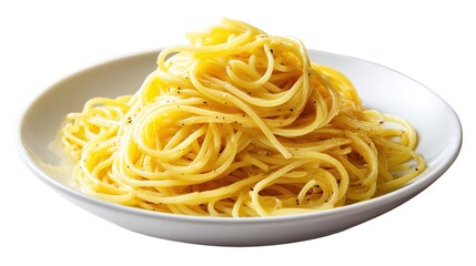 Simple yet elegant pasta dish with a creamy, cheesy sauce, garnished with black pepper