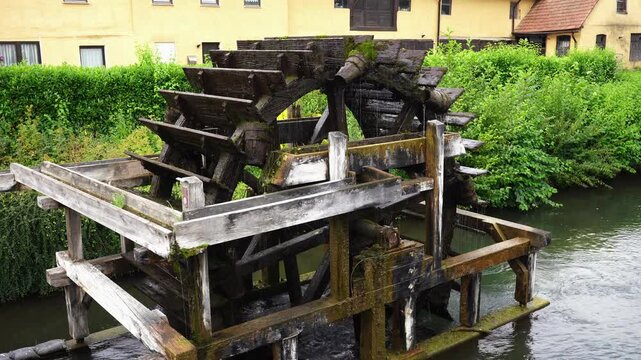 Wasserrad an der Wiesent in Ebermannstadt