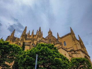 Segovia, Spain, May 22 2025, Segovia Cathedral in Segovia