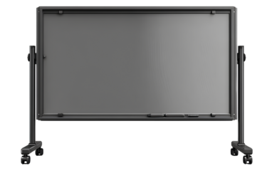  a wheeled blackboard with a dark frame and a white backgroundv.png
