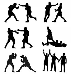 Boxing Silhouettes.eps