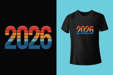 new year 2026 fireworks t shirt design