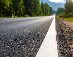Fototapeta premium edge of the asphalt road