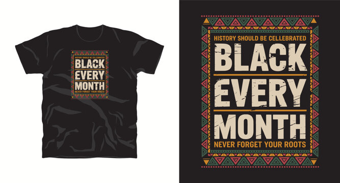 Black History typography graffite t-shirt design print