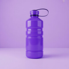 Stay hydrated with this modern vibrant purple reusable water bottle
