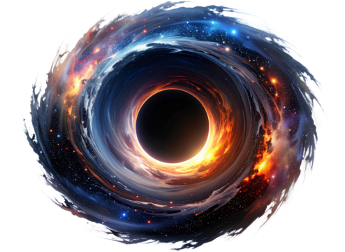 Firefly_Black Hole PNG – Transparent Space Effect - Powered by Adobe