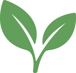 Abstract Leaf Shape Doodle, Hand Drawn Botanical Symbol, Minimal Plant Element, Organic Nature Design, Modern Decorative Foliage Illustration, Simple Graphic Clipart