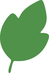 Abstract Leaf Shape Doodle, Hand Drawn Botanical Symbol, Minimal Plant Element, Organic Nature Design, Modern Decorative Foliage Illustration, Simple Graphic Clipart