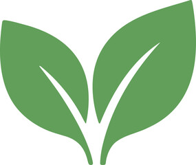 Abstract Leaf Shape Doodle, Hand Drawn Botanical Symbol, Minimal Plant Element, Organic Nature Design, Modern Decorative Foliage Illustration, Simple Graphic Clipart