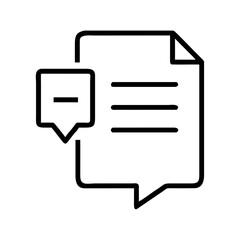 Document with speech bubble for communication concept of Black Friday  