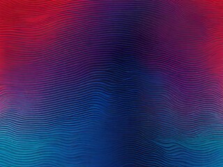 An abstract pattern of wavy lines with a vibrant gradient of red, purple, and blue.