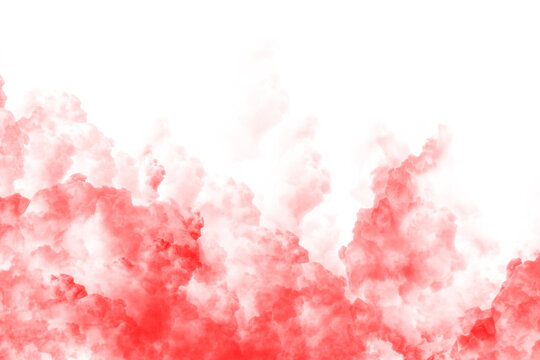 red dust sand smoke cloud particles isolated on transparent background, soil smog sandstorm effect fog explosion overlay png