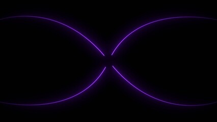 Neon lines bright energy royal blue color 4k illustration. Abstract futuristic technology background 4k illustration.