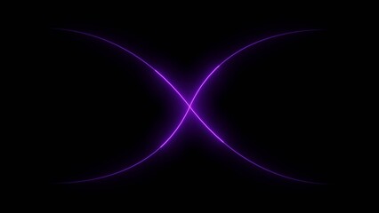 Neon lines bright energy magenta color 4k illustration. Abstract futuristic technology background 4k illustration.