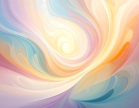 Pastel Swirl Abstract Art
