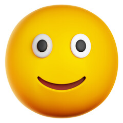 Fototapeta premium Smiling Face with Big Eyes