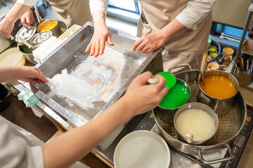 食品サンプル作り　体験　レタス
