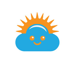 sun with cloud