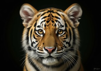 Obraz premium portrait of a young bengal tiger