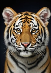 Fototapeta premium a close-up portrait of a young majestic tiger, 