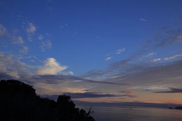 愛媛県愛南町　宇和海の夕景