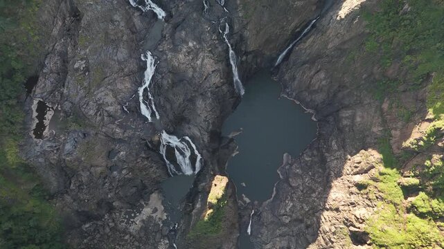 Barron Falls, Kuranda, Queensland &ndash; 4K Aerial Drone Footage of Majestic Waterfalls, Rainforest, Skyrail, and Scenic Lookouts in Barron Gorge National Park, Cairns Region, Australia