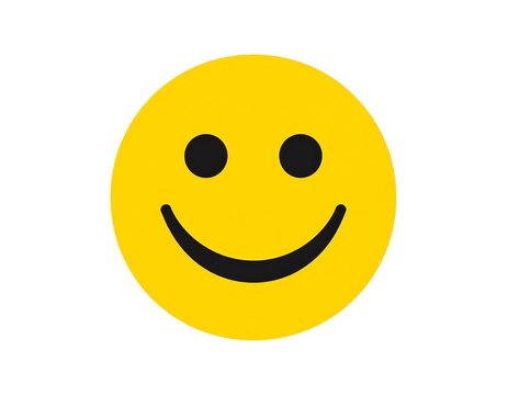 Simple yellow smiley face - Powered by Adobe