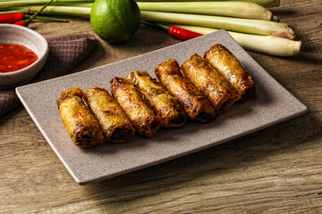 Vietnamese fried stuffed spring roll