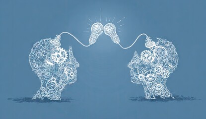 Two Minds Connected by a Thoughtful Link.