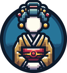 icon_logo_symbol_Vector_of_Traditional_Japanese_Geisha_Woman_Cartoon_Illustration