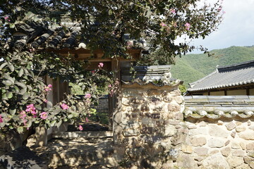 경상북도 안동에 있는 병산서원은 고려시대부터 교육기관으로 사용되어 온 전통적인 한국식 건물로 아름다운 곳입니다.