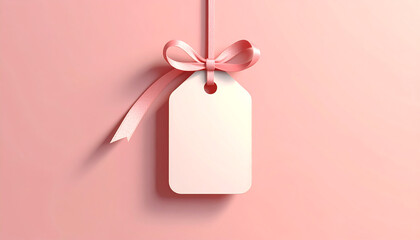 A small stylized gift tag 