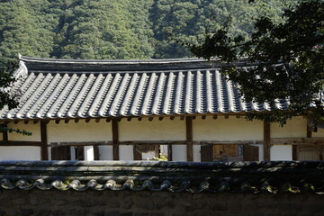 경상북도 안동에 있는 병산서원은 고려시대부터 교육기관으로 사용되어 온 전통적인 한국식 건물로 아름다운 곳입니다.