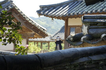 경상북도 안동에 있는 병산서원은 고려시대부터 교육기관으로 사용되어 온 전통적인 한국식 건물로 아름다운 곳입니다.