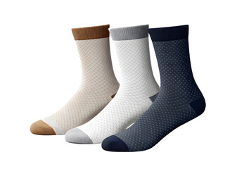 Pair of socks on white background