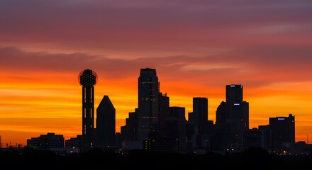 Black Silhouette Skyline Art of the United States: Captivating Monochrome Designs Featuring the Distinctive Profiles of Key American Cities
