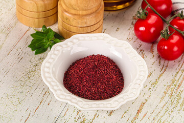 Natural organic Sumah powder for culinary