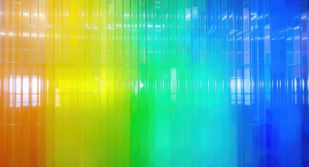 Rainbow spectrum of translucent panels