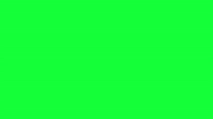 Vibrant green screen background with smooth white screen transition effect for video editing