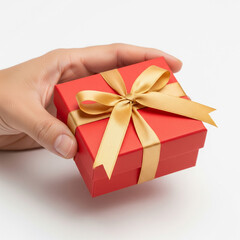 hand holding a gift box