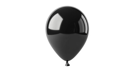 Obraz premium black balloon isolated on white