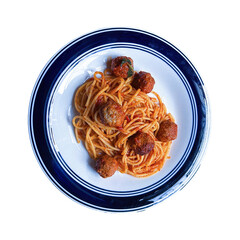 spaghetti with meatballs